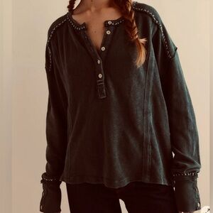 NWOT Free People Taylor Henley top